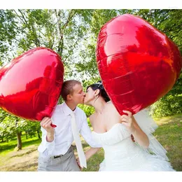 Partydekoration 75 cm Herzform Aluminium aufblasbare Folienballons für Geburtstagsdekorationen Helium Ballon Air Globos Hochzeit