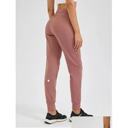 Yoga outfit ll bär kvinnors joggingbyxor redo att pl rep stretchy hög midja träning rem droppleverans sport utomhus fitness sup otsua