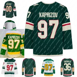 Kob 97 Kirill Kaprizov Jersey Marcus Foligno Matthew Boldy Mats Zuccarello Kevin Fiala Joel Eriksson Ek Jared Spurgeon Matt Dumba Marc-Andr