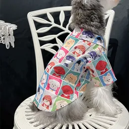 Luxus unabhängiger Designer -Hund Kleidung Trendy Sommer Dünner kleiner Hund Teddy Schnauzer Bichon Katze Haustierhemd