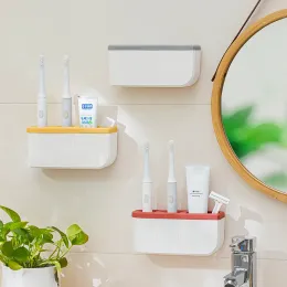 Cabeças de escova de dentes elétrica Punto de banheiro ou casais Versão da parede Organizador da escova de dentes e rack de armazenamento