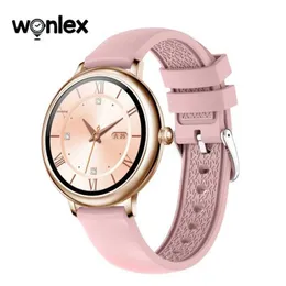 Armbandsur Wonlex CF80 Women Smart Watch HD Full Touch Screen Sport Watches IP67 Waterproof Smartwatch Heartness Fitness Tracker Watch 240423