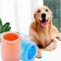 Removers Dog Paw Cleaner Silicone morbido Piet Rondella piede tazza delicata setole cumpa cuoia pulita pulita rapidamente zampe per cani strumento di lavaggio del piede per cani