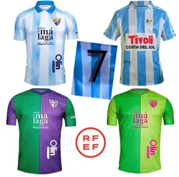 23/24 CF Malaga Soccer Jerseys 2023/2024 Away Juanpi Luis Munoz Febas Adrian Football Shirt Burgos Casas Juankar Camiseta de Futbol Juande Febas Uniforms Men Kids Kit