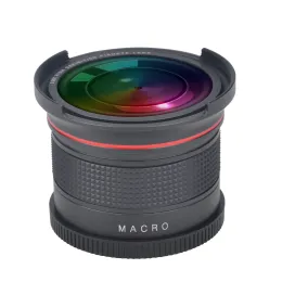المرشحات 58 مم 0.35x Professional Fisheye Hide Angle Lens RO لـ Canon EOS Rebel 70d 77d 80d 1100d 700d 650d 600d 550d 300d