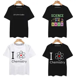 T-shirts Herrkemiker Sweatshirt Science Christmas Tree Boy Girl Girl unika T-skjortor för män toppar roliga grafiska casual