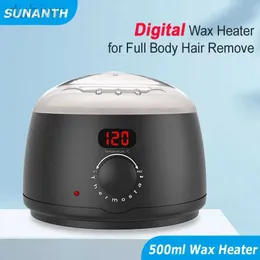 23bx Epilador SUNANTH Remoção de cabelo Máquina de aquecedor de cera Tela digital Tela depilatória Depilatória de cera dura derretia de parafina parafina Epilador D240424