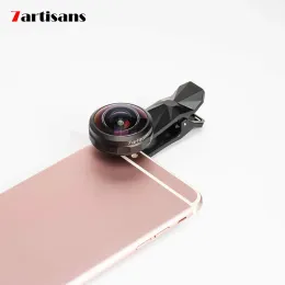 Lente 7artisans 1015mm Fisheye lente 238 graus Vista lente de telefone universal para iPhone 7 8 x XS Plus Samsung Huawei Xiaomi OnePlus Vivo