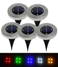 Garden Solar Garden Underground Buried Light 4Leds LED IP65 Imper impermeável Stairway Paisagem Paisagem Solar Floor Grounds7688923