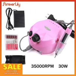 Exercícios 35000rpm Profissional Brill Brill Polishing Machine Gel Geling Device Manicure Pedicure Pedicure Polhoer Bits Drill Bits