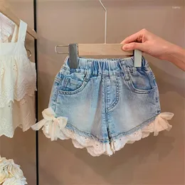 Shorts Girls Denim 2024 Summer Children Fashion Short Jeans Clothes For Baby Princess Trousers Costume Kids Pants 5 6 7Y