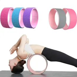 Yoga -Rad -Übungsauslöser Muskelmassage Rückenroller Pilates Ring Training Balance Accessoire Erhöhen Sie Mobilität 240415