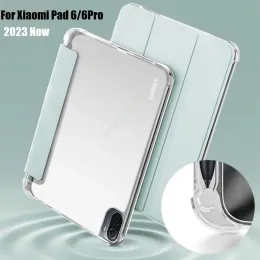 حالة مع قضية الحامل القلم الرصاص لـ Xiaomi Pad 6 Case 11 inch Soft Pu Cover Cover Funda for Xiaomimi Pad 6 Mipad 6 Pro 2023 Case
