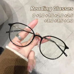 Sunglasses Retro Circular Reading Glasses Middle-aged Anti Blue Light Round Frame Presbyopia Ultra Unisex Far Sight