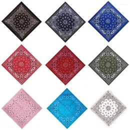 Lenços de lenços de algodão de algodão Band para graffitina B-Boyin Sports Head Wrap Paisley Square Sconhef lenço Bandana