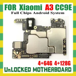 Anten orijinali ontgrendeld voor xiaomi mi cc9e a3 moederbord 4 + 64GB 4 + 128GB mantık tahtası voor xiaomi cc9e a3 moederbord volledige
