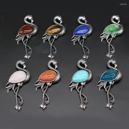 Pendant Necklaces Natural Shell Abalone Crystal Agate Stone Brooch DIY Made For Women's Jewelry Clothing Accessories