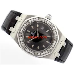 Swiss Luxury Watches AP Automatic Watch Audemar Pigue Royal Oak Lady Stahl Diamonds 33mm MIT Box 67621st HBJ3