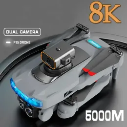 Drones 2023 Новый P15 Drone 4K Professional Camera 8K GPS HD Аэрофотосъемка Dualcamera Omnidectiveal Opsustacle Drone