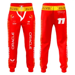 Штаны F1 Новые модные уличные спортивные брюки Горят, продавая 2024 очень большие с длинными рукавами мужские красные животные нижние джинсы с 3D -печать