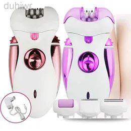 Epilator إزالة الشعر الكهربائي epilator لجميع شعر الجسم الكهربائي epilator الذكور 4 في 1 امرأة قابلة للشحن آلة deplatory لوجه D240424 الوجه D240424