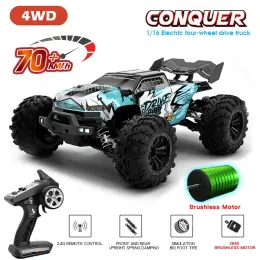Cars RC Car High Speed Remote Control Car Long Endurance With Adapt To AllTerrain LED Headlight Strong ShockAbsorbing 4WD Kid Toys
