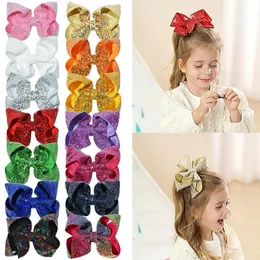 Grandi clip a prua sequesche fascino da prua per capelli in fascia per capelli glitter bowknot barrettes ragazze caupandai per bambini