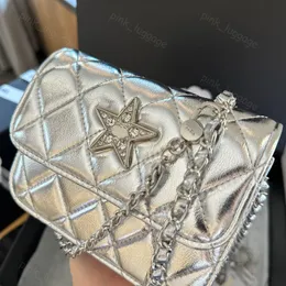 Moda Yıldızları Fanny Paketleri Kadın Kemer Bel Çanta Tasarımcıları Deri Mini Bumbag Gümüş Çanta Para Çanta Zinciri Mektup Çambaşları Crossbody Çantalar Fannypack Cyd24042401-12