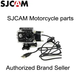 Câmeras SJCAM Brand Motorcycle Caso à prova d'água para a série SJCAM SJCAM SJ5000 para SJ4000 Series Charging Case para SJ5000 Plus WiFi