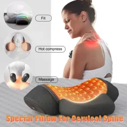 Massager Cervicale Massage Custù Riscaldamento Massaggio Cintura di regolazione Funzione di trazione cervicale Attrezzatura da sospensione