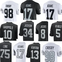 Football Jersey Taliese Fuaga Charles Woodson Davante Adams Maxx Crosby Hunter Renfrow Bo Jackson Jimmy Garoppolo Josh Jacobs Divine Deablo Jakorian Bennett