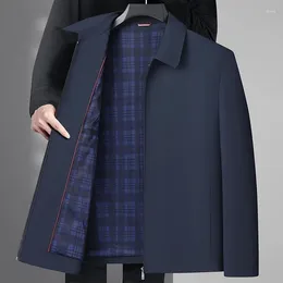 남성용 재킷 고품질 세련된 세련된 잘 생긴 모든 트렌드 비즈니스 캐주얼 재킷 라펠 로퍼 스프링 코트 이그제큐티브 폴리 에스테르