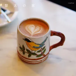 Kaffekrukor Par Creative Cup Modern Design Personlig japansk stil mugg keramisk espressokoppar platillo de taza muggar bc50