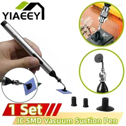 Professional Hand Tool Sets IC SMD Vacuum Suction Pen Remover Sucker Pump Tweezer Pick Up Solder Desoldering With 3 Header Dropship