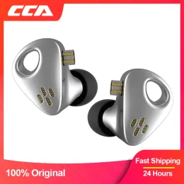 Kulaklıklar CCA CXS Metal Alüminyum Kablolu Kulaklıklar HiFi Kearmounted Müzik Oyunu Subwoofer Rüzgar Tüneli Fiziksel Hava Akışı Tasarımı