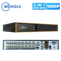 Линза Movols DVR 16CH H.265 CCTV Video Recorder для AHD -камеры Аналоговая камера IP -камера ONVIF P2P 1080P Video Surveillance DVR Рекордер