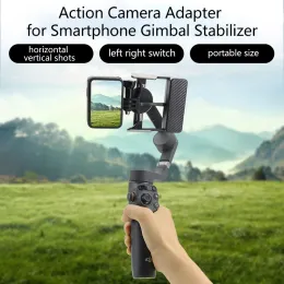 Konsoler handhållna gimbaladapter för GoPro 10 11 12 kameraomkopplare monteringsplattadapter för DJI Osmo Mobile 6 5 4 3 Anslut till Action 4 3