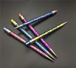 جديد تصميم Titanium dab أداة Domeless قلم رصاص ملون مسمار التيتانيوم مع التيتانيوم dabber لأنابيب المياه الزجاجية 9978645