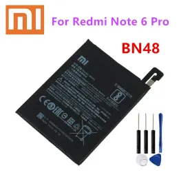 بطاريات جديدة Xiaomi الهاتف بطارية BN48 4000MAH بطارية بديلة عالية الجودة عالية الجودة ل Xiaomi Redmi Note 6 Pro +أدوات +ملصقات