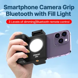 Vijim ulanzi cg02 smartphone camera bluetooth com luminária de preenchimento 95+ 15m zoom remoto