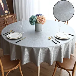 Table Cloth 2024 Modern Banquet El Round Tablecloth Multi-color Printed Sheet Waterproof Oil Resistant Washable Cover 1PC