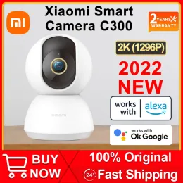 カメラ2022 nowa inteligentna kamera xiaomi mi c300 globalna wersja baby monitor 2k 1296p ultraczysta kamera panoramiczna ip hd night vi