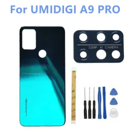 Umi Umidigi A9 Pro Phone Batteryカバーバックシェルハウジングケース修理フレームカメラガラスレンズ部品+カメラレンズ部品のフィルター