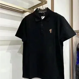 Tasarımcı Polo Gömlek Erkekler İçin Yaz Business Fashion Shirt İşlemeli Baskılı Baskılı Spor Slim Fit Çizgili Üstü Yakası