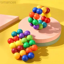 Декомпрессионная игрушечная головоломка декомпрессия универсальный цвет бусин 3D декомпрессия шарик 3D куб -шарик роман и уникальный декомпрессия выпуск игрушки D240424