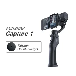 gimbal funsnap 3axis stabilizer 3 콤보 핸드 헬드 스마트 폰 iPhone Xiaomi Huawei OnePlus Samsung 휴대폰을위한 Gimbal