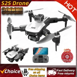 Drones s2s drone 8k hd câmera dupla sem pincel sem obstáculos obscuros rc profissional dobrável quadcopter brinquedo distância 3000m de venda de avental