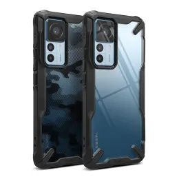 Obejmuje Ringke FusionX dla Xiaomi Mi 12t Case podniesiony ramka Przezroczysta twardy komputer z tyłu miękkiego pokrywy ramy TPU dla 12T Pro