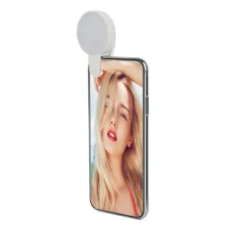 Luci lampada selfie universali lenti per telefono cellulare LED ad anello flash portatili LED ANELLO LUMINO LIGHT per iPhone 8 7 Plus Samsung Xiaomi