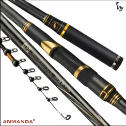 Accessori Lily Anmanda Panna da pesca ad alta alta goccia telescopica ad ultraleggera di carbonio 500 canna da pesca da roccia per canne da pesca del mare costiera canna da barca